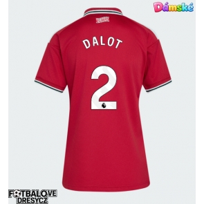 Manchester United Diogo Dalot #2 Dámské Domácí Dres 2026-27 Krátký Rukáv Manchester United Diogo Dalot #2 Dámské Domácí Dres 2026-27 Krátký Rukáv